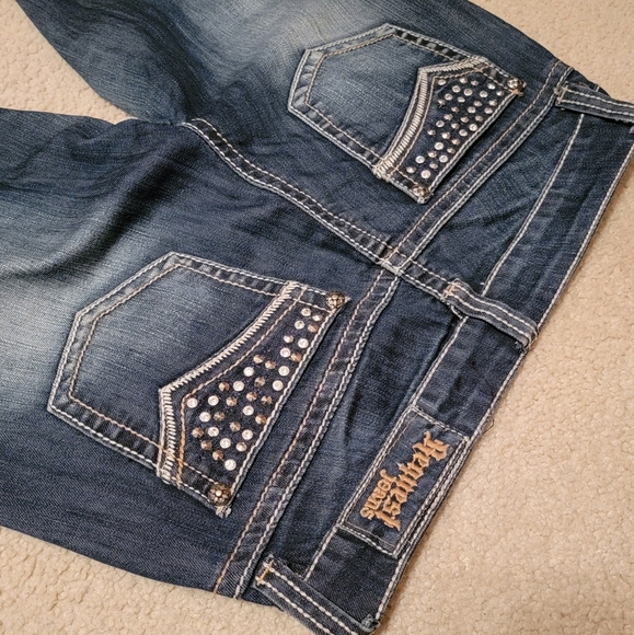 Request Bootxut Jeans with jewel details - Picture 4 of 5
